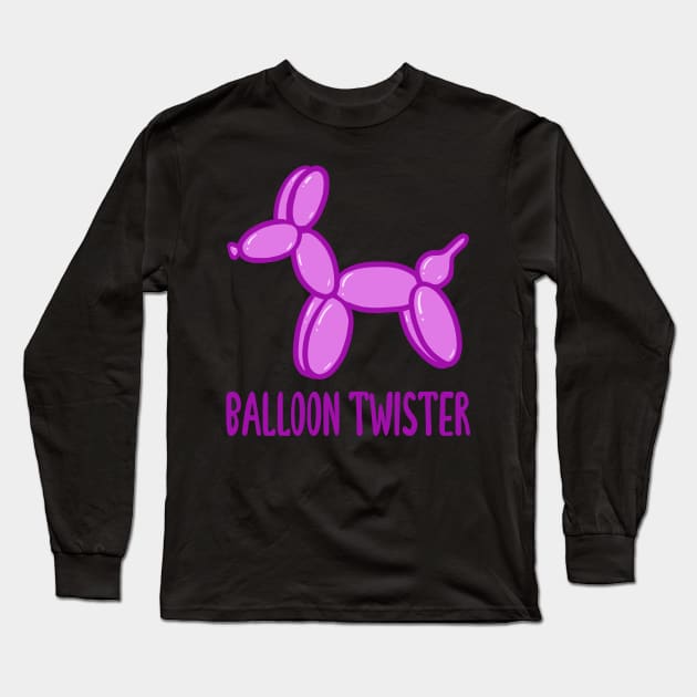 Balloon Twister! (Pink) Long Sleeve T-Shirt by KelseyLovelle